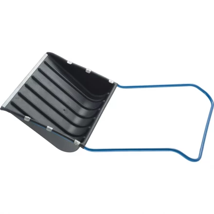 Скрепер для снега 750 х 550 х 1,3 мм пластиковый П-образная ручка металлическая окантовка СИБРТЕХ 61593 купить в Нефтеюганске