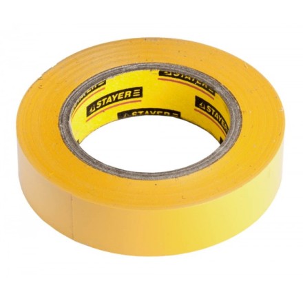Изолента, STAYER Profi 12292-Y-15-10, ПВХ, на карточке, 15 мм х 10 м х 0,18мм, желтая 12292-Y-15-10 купить в Нефтеюганске