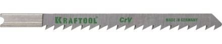 Полотна KRAFTOOL, U101D, для эл/лобзика, Cr-V, по дереву, ДСП, ДВП, чистый рез, US-хвост., шаг 4мм, 75мм, 2шт 159611-4 купить в Нефтеюганске