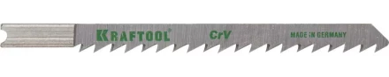 Полотна KRAFTOOL, U101D, для эл/лобзика, Cr-V, по дереву, ДСП, ДВП, чистый рез, US-хвост., шаг 4мм, 75мм, 2шт 159611-4 купить в Нефтеюганске