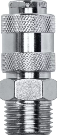 Переходник KRAFTOOL EXPERT QUALITAT для пневмоинструмента, резьба 1/4 папа - быстросъемное соединение мама 06594-1/2 купить в Нефтеюганске