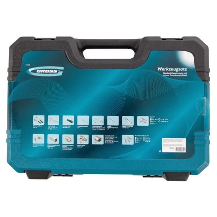 Набор инструментов 82 предметов , 120 зубьев, CrV, 1/4", 1/2" Gross 14149 купить в Нефтеюганске