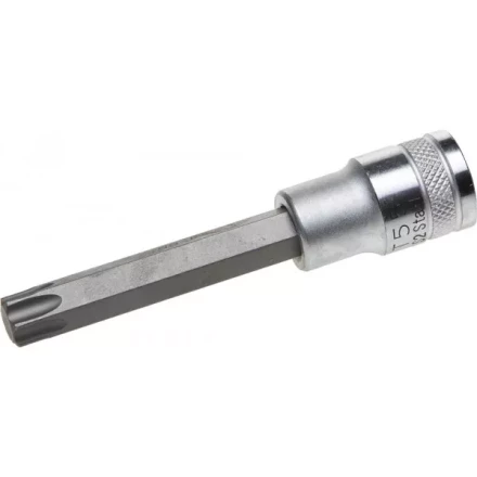 Торцовая бита-головка KRAFTOOL &quot;INDUSTRIE QUALITAT&quot;, удлиненная, материал S2, TORX, сатинированная, 1/2&quot;, Т55 27906-55_z01 купить в Нефтеюганске