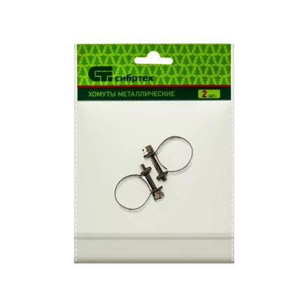 Хомуты металлические MINI 18-20 мм ширина 9 мм винтовой W4 2 шт Сибртех 475073 купить в Нефтеюганске