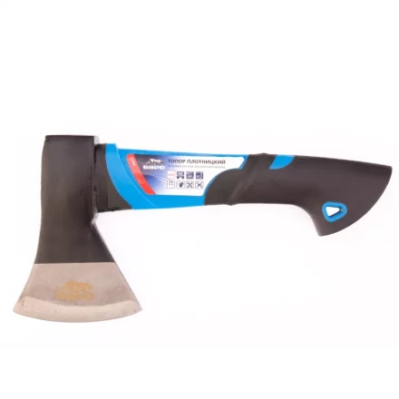 Топор плотницкий 450 гр двухкомпонентная обрезиненная рукоятка Барс 21408 купить в Нефтеюганске