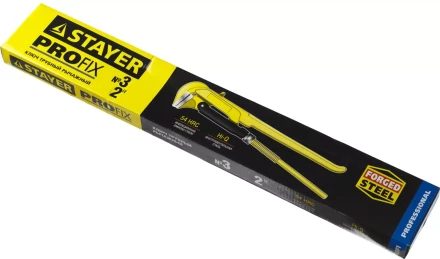 Ключ трубный STAYER &quot;PROFI&quot; рычажный, кованый, прямые губки, № 3, 2&quot; 27311-3 купить в Нефтеюганске