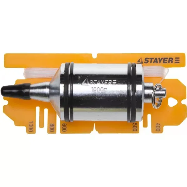 Отвес STAYER "PROFI" строительный со шнуром, с противоударными ободками, 1000 г 06352-100 купить в Нефтеюганске