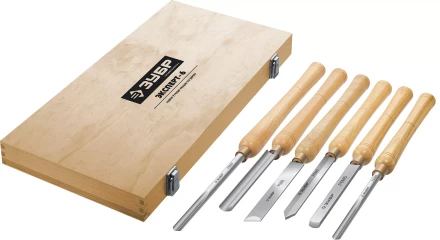 ЗУБР Эксперт-6, 6 предм., набор ручных резцов по дереву, Профессионал (18370) купить в Нефтеюганске