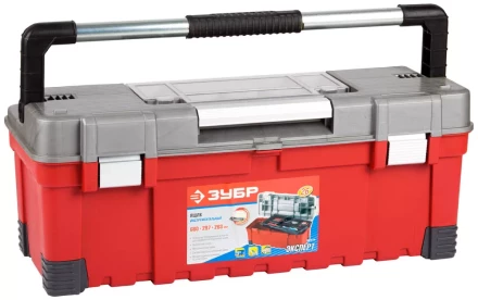 Ящик ЗУБР &quot;ЭКСПЕРТ&quot; пластмассовый для инструмента, 26&quot; 38135-26 купить в Нефтеюганске