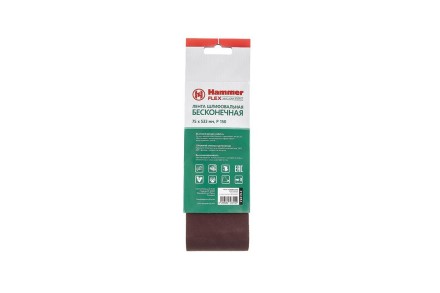 Лента шлиф. бесконечная HAMMER 75х533мм P150 купить в Нефтеюганске