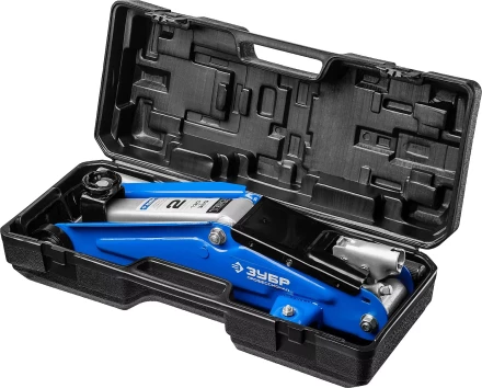 Домкрат гидравлический подкатной T50, 2т, 130-380мм, в кейсе, ЗУБР Профессионал 43052-2-K купить в Нефтеюганске