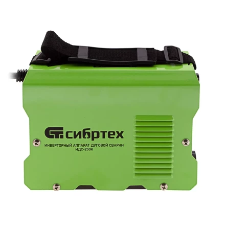 Инверторный аппарат дуговой сварки ИДС-250K, 250 А, ПВ 80%, диаметр электрода 1,6-5 мм Сибртех 94396 купить в Нефтеюганске