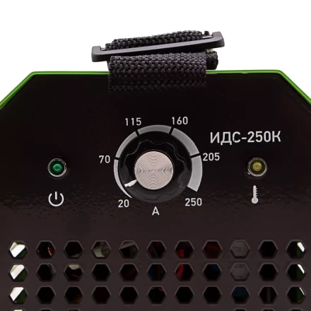 Инверторный аппарат дуговой сварки ИДС-250K, 250 А, ПВ 80%, диаметр электрода 1,6-5 мм Сибртех 94396 купить в Нефтеюганске