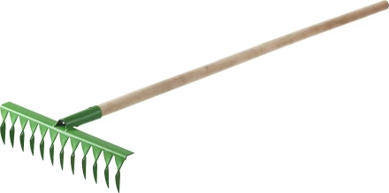 Грабли РОСТОК садовые с черенком, 14 витых зубцов 421900-14 купить в Нефтеюганске