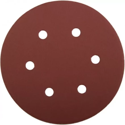 Круг шлифовальный ЗУБР &quot;МАСТЕР&quot; универсальный, из абразивной бумаги на велкро основе, 6 отверстий, Р600, 150мм, 5шт 35566-150-600 купить в Нефтеюганске