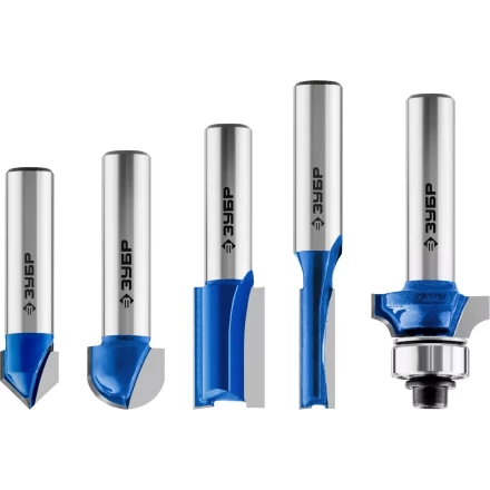 ЗУБР 5 шт, набор профильных фрез по дереву, Профессионал (28795-H5) купить в Нефтеюганске