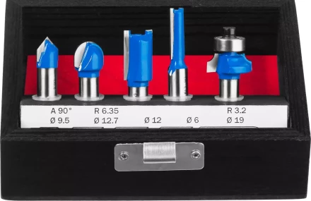 ЗУБР 5 шт, набор профильных фрез по дереву, Профессионал (28795-H5) купить в Нефтеюганске