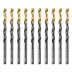 Сверло по металлу, 5,5 мм, HSS-Tin, Golden Tip, 10 шт. Denzel 717214 купить в Нефтеюганске