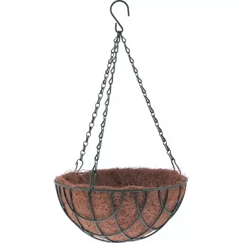 Кашпо подвесное с вкладышем из коковиты полукруглое d35 PALISAD 69023 купить в Нефтеюганске