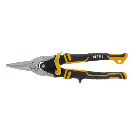 Ножницы по металлу Denzel 78370, 270 мм, прямой рез, сталь-CrMo, трехкомпонентные рукоятки купить в Нефтеюганске