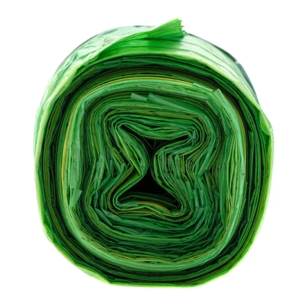 Пакеты для мусора с завязками 35 л x 15 шт., зеленые, Home Palisad 927175 купить в Нефтеюганске