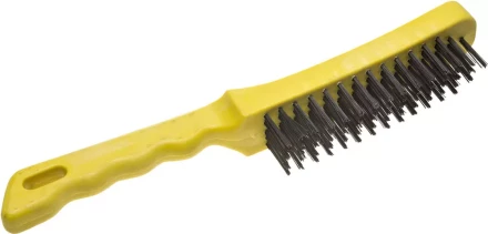 Щетка STAYER &quot;MASTER&quot; проволочная стальная с пластмассовой ручкой, 5 рядов 35015-5 купить в Нефтеюганске