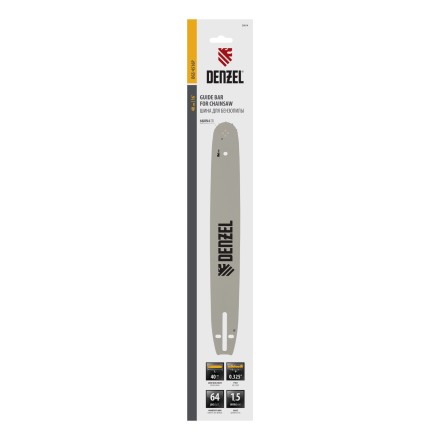 Шина для бензопилы DGS-4516P, длина 40 см (16&quot;), шаг 0,325&quot;, паз 1,5 мм, 64 звена Denzel купить в Нефтеюганске