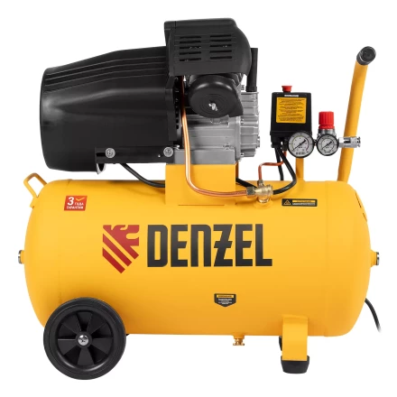 Компрессор воздушный прям. привод Denzel DCV1800/50 58168, 1,8 кВт, 50 литров, 320 л/мин купить в Нефтеюганске