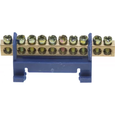 Шина СВЕТОЗАР нулевая, в изоляц оболочке, 6х9мм, 12 полюсов, макс. ток 100А 49805-12 купить в Нефтеюганске