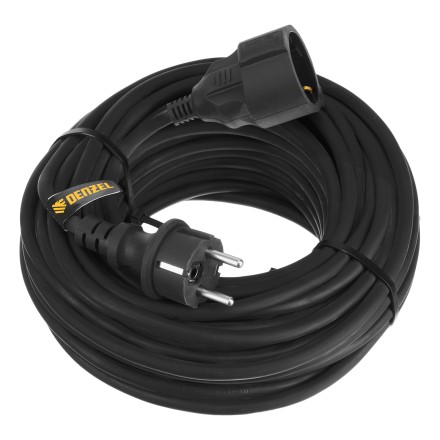 Удлинитель-шнур силовой Denzel Top Series 37420, КГТТ, 20м, 1 розетка, 3 x 1,5 мм, 3 м купить в Нефтеюганске