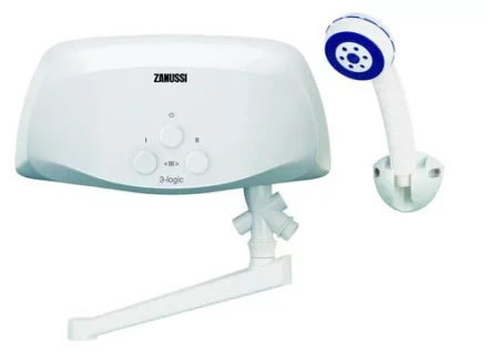 Водонагреватель проточный ZANUSSI 3-logic 55 TS душ и кран купить в Нефтеюганске