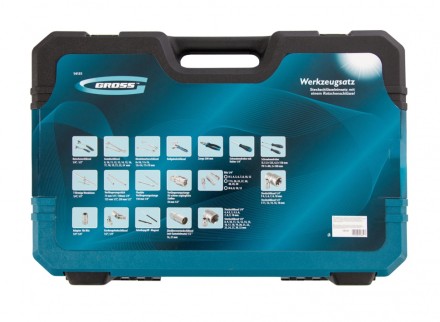 Набор инструментов 101 предмет, 120 зубьев, CrV, 1/4&quot;, 1/2&quot; Gross 14151 купить в Нефтеюганске