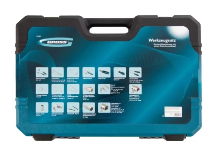 Набор инструментов 101 предмет, 120 зубьев, CrV, 1/4", 1/2" Gross 14151 купить в Нефтеюганске