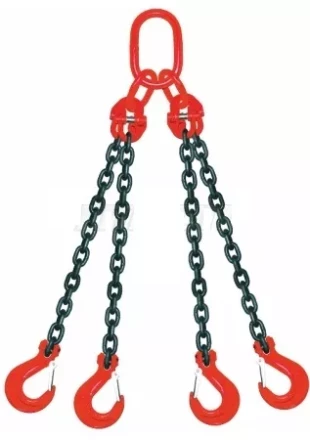 Строп цепной четырехветвевой 4СЦ 1 т L=6 м 8 кл с ОВ 11.2т купить в Нефтеюганске