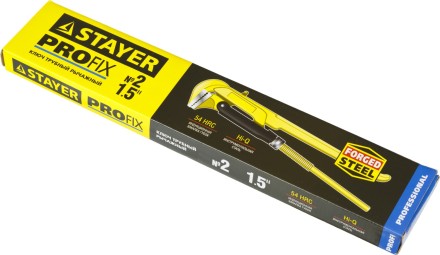 Ключ трубный STAYER &quot;PROFI&quot; рычажный, кованый, прямые губки№ 2, 1.5&quot; 27311-2 купить в Нефтеюганске