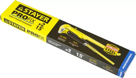 Ключ трубный STAYER &quot;PROFI&quot; рычажный, кованый, прямые губки№ 2, 1.5&quot; 27311-2 купить в Нефтеюганске