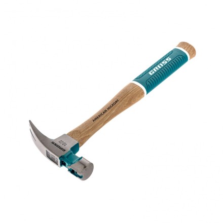 Молоток-гвоздодер с магнитом GROSS AMERICAN HICKORY 280 г угол 75 обрезиненная рукоятка 10417 купить в Нефтеюганске