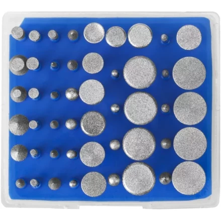 Набор ЗУБР "ПРОФЕССИОНАЛ": Мини-насадки с алмазным напылением в пластиковом боксе, Р 180, хвостовик 3мм, 50 предметов 33383-H50 купить в Нефтеюганске