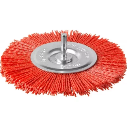 ЗУБР &quot;ПРОФЕССИОНАЛ&quot;. Щетка дисковая для дрели, нейлоновая проволока с абразивным покрытием, 125мм 35161-125_z02 купить в Нефтеюганске