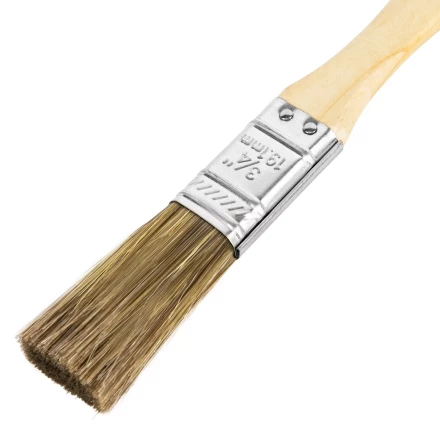 Кисть плоская &quot;Евро&quot; 3/4&quot;, смешанная щетина, деревянная ручка MTX 83076 купить в Нефтеюганске