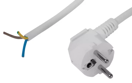 Шнур СВЕТОЗАР с вилкой соединительный для электроприборов, 2 м, 3600 Вт, 3*0.75кв.мм SV-55143-2 купить в Нефтеюганске