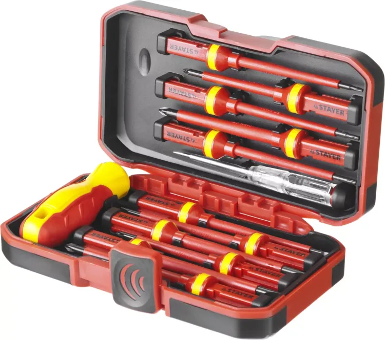 Набор STAYER "PROFI": Отвертки диэлектрические до 1000В, 13 предметов 25146-H13 купить в Нефтеюганске