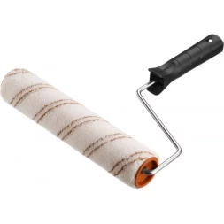 Валик малярный ЗУБР &quot;ОПТИМА -МИКРОТЕКС&quot;, пропитки и средства защиты древесины, микрофибра, ворс 7 мм, бюгель 6 мм, 40х240мм 03545-24