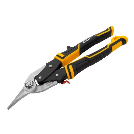 Ножницы по металлу Denzel, 270 мм, прямой и левый рез, сталь-СrMo, трехкомпонентные рукоятки, 78372 купить в Нефтеюганске