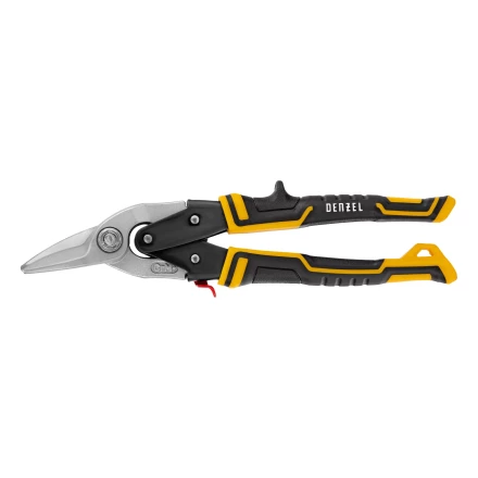 Ножницы по металлу Denzel, 270 мм, прямой и левый рез, сталь-СrMo, трехкомпонентные рукоятки, 78372 купить в Нефтеюганске