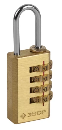 Замок ЗУБР &quot;ЭКСПЕРТ&quot; навесной мини, кодовый, 4 диска 37118-2_z01 купить в Нефтеюганске