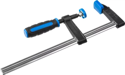 Струбцина ЗУБР &quot;ПРОФЕССИОНАЛ&quot;, тип &quot;F&quot;, двухкомпонентная ручка, стальная закаленная рейка, 50х200мм 32155-050-200 купить в Нефтеюганске