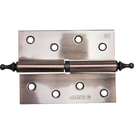 Петля дверная разъемная ЗУБР "ЭКСПЕРТ", 1 подшипник, цвет ст. медь (AC), правая, с крепежом, 100х75х2,5мм, 2 шт 37605-100-6R купить в Нефтеюганске