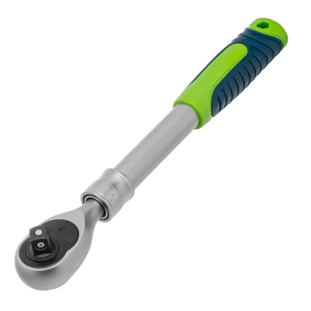 Ключ-трещотка телескопический 1/2&quot;, 300-430 мм, 72 зуба, с быстрым сбросом// Сибртех 14077 купить в Нефтеюганске