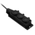 Удлинитель-шнур силовой Denzel Top Series 37421, КГТТ, 10м, 3 розетки, 3 x 1,5 мм, 3 м купить в Нефтеюганске